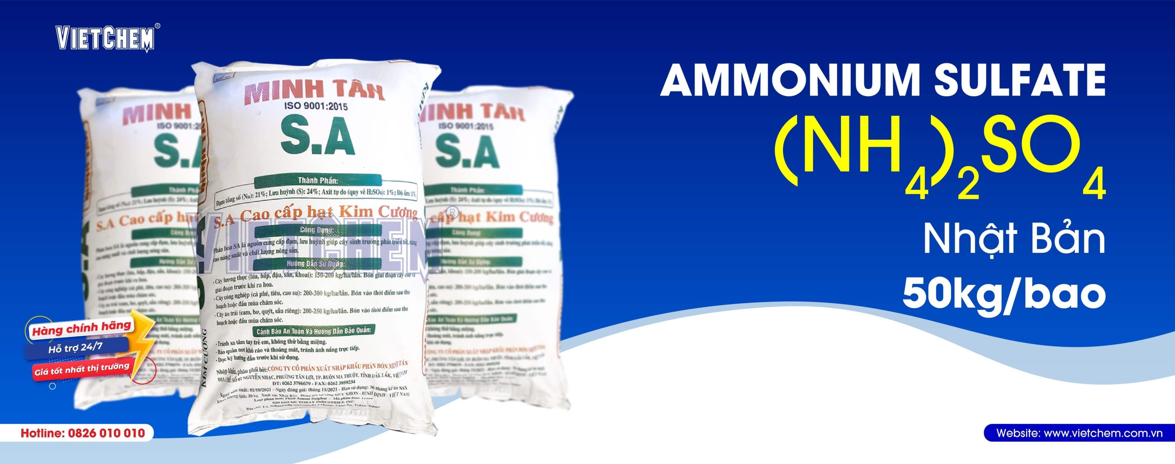Ammonium sulfate (NH4)2SO4, Nhật Bản, 50kg/bao