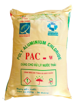 Poly Aluminium Chloride PAC vàng, Việt Nam, 25kg/bao