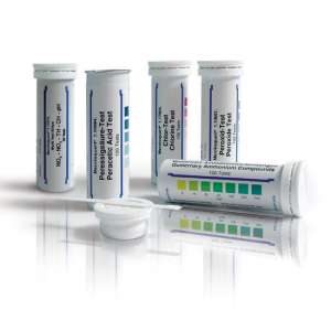 Peracetic Acid Test Method: colorimetric with test strips 5 - 10 - 20 - 30 - 50 mg/l MQuantTM