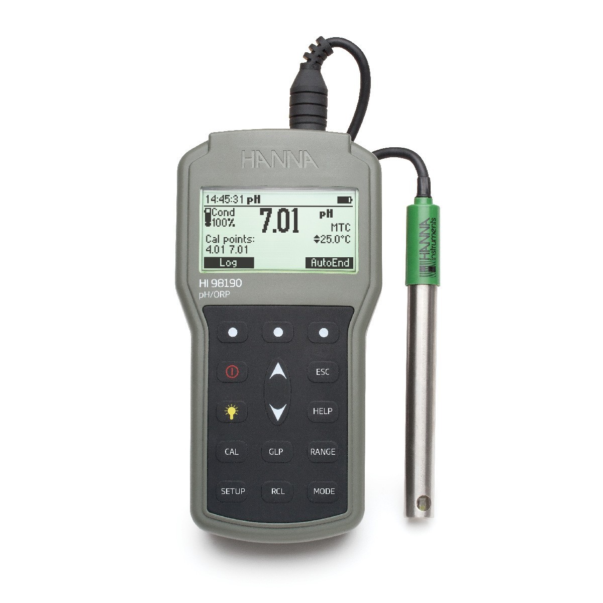Máy đo pH/ORP/Nhiệt độ chống thấm nước HI98190 Hanna