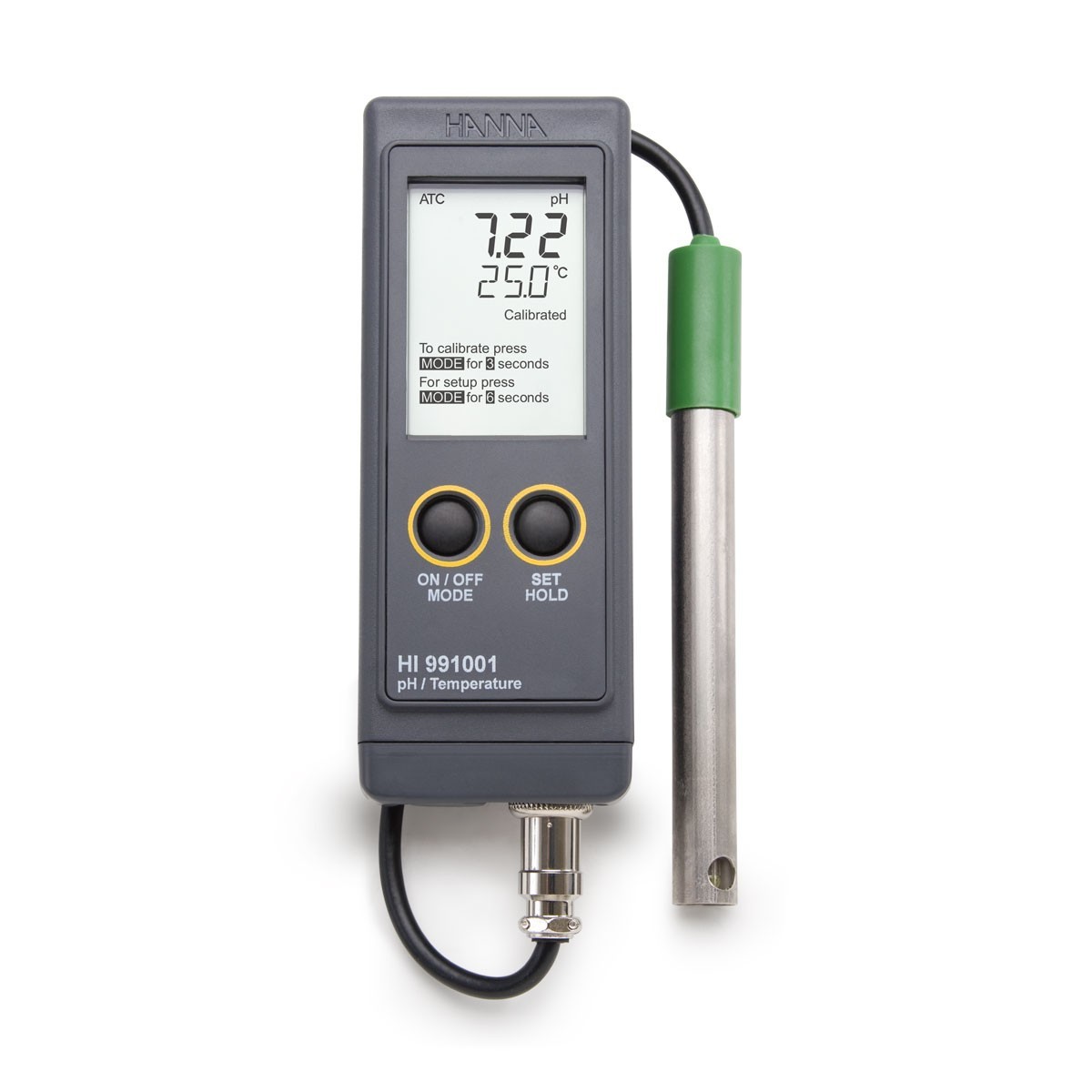 Máy đo pH/Nhiệt độ chống thấm nước HI991001 Hanna