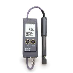 Máy đo pH/EC/TDS/Nhiệt độ chống thấm nước (Thang thấp) HI991300 Hanna