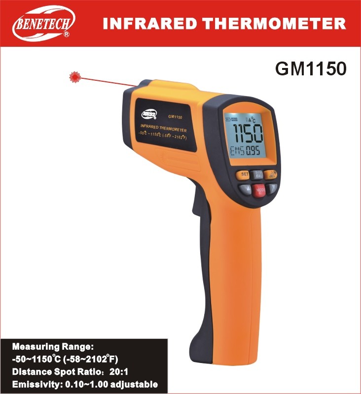 Máy đo nhiệt độ hồng ngoại GM 1150 Benetech