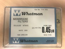 Màng lọc Cenluloz Nitrate, tiệt trùng, kẻ sọc, 0.45um, 47mm Whatman