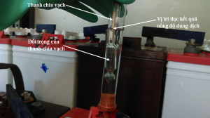 Tỷ trọng kế đo nồng độ axit H2SO4 trong bình Acquy