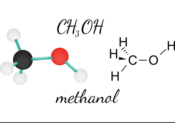 Hình ảnh công thức Methanol (ancol metylic) là CH3OH
