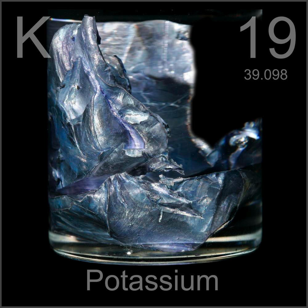 Vị trí của potassium trong bảng tuần hoàn là số mấy?
