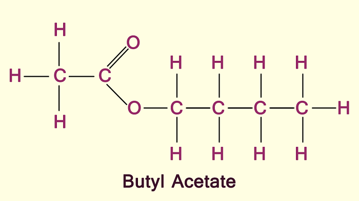 Công thức hóa học của Butyl Acetate C6H12O2