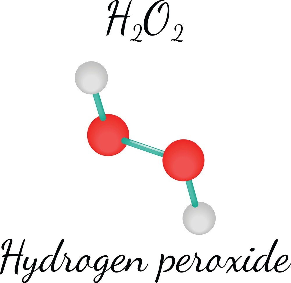 Sơ đồ cấu trúc phân tử Hydrogen peroxid