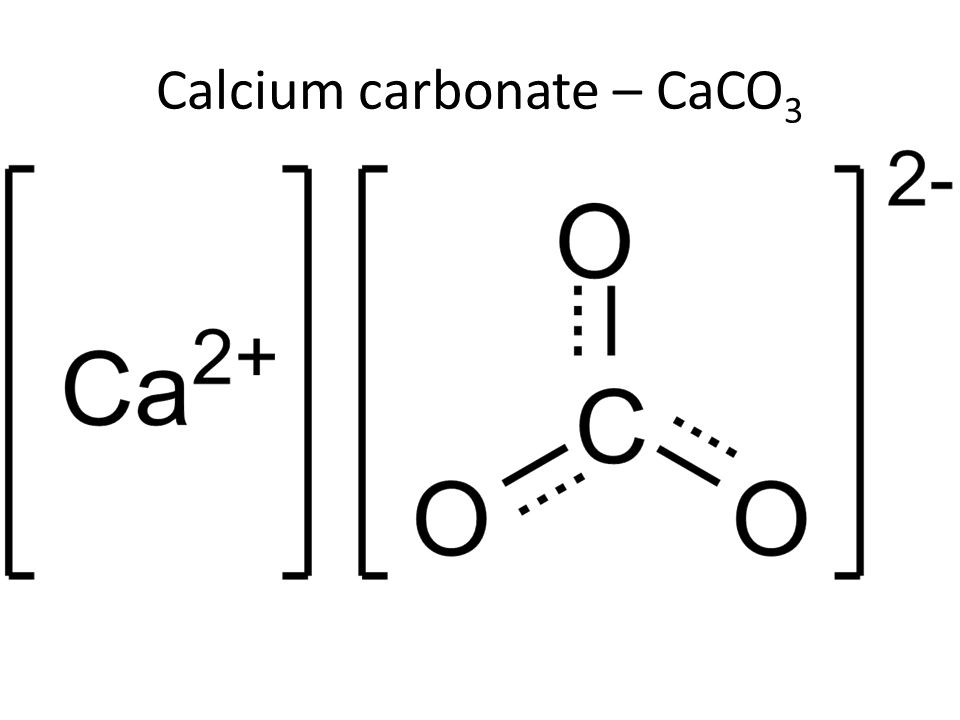 Công thức hóa học của đá vôi CaCO3