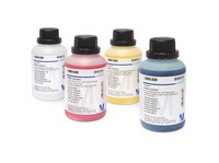Buffer solution (boric acid/potassium chloride/sodium hydroxide) colour coded: blue, traceable to NIST and PTB pH 10.00 (25°C) CertiPUR® 500ml Merck