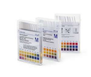 pH-indicator strips pH 0 - 6.0 non-bleeding pH 0 - 0.5 - 1.0 - 1.5 - 2.0 - 2.5 - 3.0 - 3.5 - 4.0 - 4.5 - 5.0 - 5.5 - 6.0 MQuant® Merck