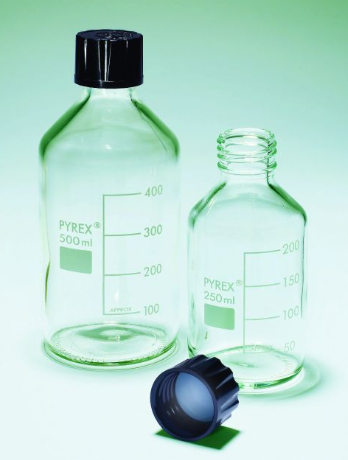 PYREX Chai thủy tinh nắp nhựa phenolic cổ 42mm, 1000ml Scilabware
