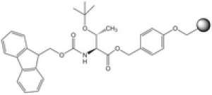 Fmoc-Thr(tBu)-Wang resin LL (100-200 mesh) Novabiochem® 1g Merck