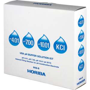Bộ dung dịch chuẩn pH theo tiêu chuẩn USA, chai 250 mL (4.01 / 7.00 / 10.01 / KCl 3.33 M) Horiba