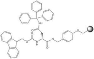 Fmoc-Asn(Trt)-Wang resin LL (100-200 mesh) Novabiochem® 1g Merck