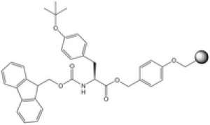 Fmoc-Tyr(tBu)-Wang resin LL (100-200 mesh) Novabiochem® 1g Merck