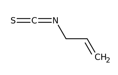Allyl isothiocyanate, 94%, stabilized with 0.01% alpha-tocopherol 100g Acros