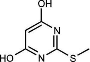 4,6-Dihydroxy-2-methylmercaptopyrimidine, 97% 1g Acros