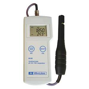 Máy đo pH/EC/TDS/Nhiệt độ cầm tay MI805 Milwaukee
