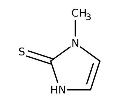 2-Mercapto-1-methylimidazole 98%, 100g Acros