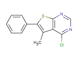 4-chloro-5-methyl-6-phenylthieno[2,3-d]pyrimidine, 97% 1g Maybridge