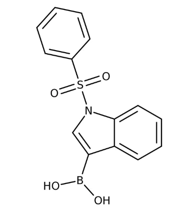 1-(Phenylsulfonyl)-1H-indol-3-ylboronic acid, 97%, May contain varying amounts of anhydride 1g Maybridge
