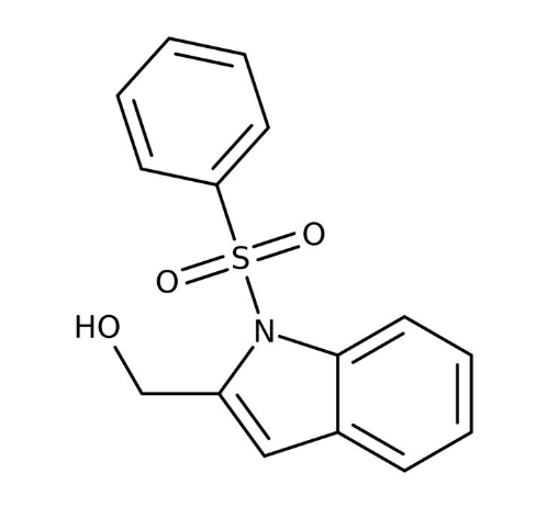 [1-(Phenylsulfonyl)-1H-indol-2-yl]methanol, 97% 250mg Maybridge