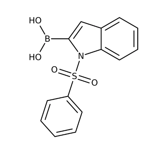 1-(Phenylsulfonyl)-1H-indol-2-ylboronic acid, 97%, May contain varying amounts of anhydride 1g Maybridge