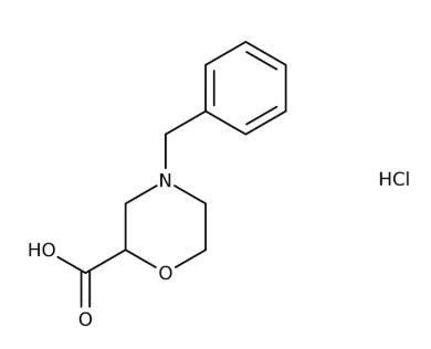 4-Benzyl-2-morpholinecarboxylic acid hydrochloride 97%,5g Maybridge