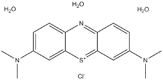 Methylene Blue trihydrate 95% pure 1kg Acros