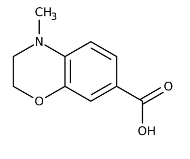 4-Methyl-3,4-dihydro-2H-1,4-benzoxazine-7-carboxylic acid 97%, 1g Maybridge