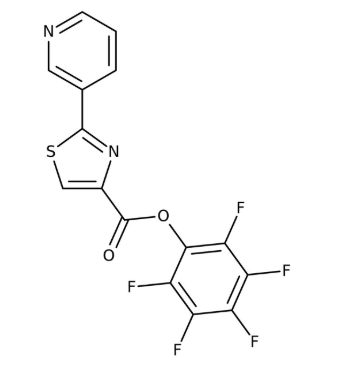 Pentafluorophenyl 2-pyrid-3-yl-1,3-thiazole-4-carboxylate 97%, 1g Maybridge