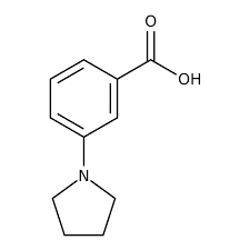 3-Pyrrolidin-1-ylbenzoic acid, 97% 1g Maybridge