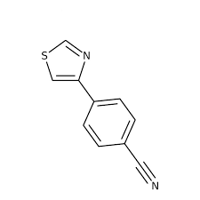 4-(1,3-Thiazol-2-yl)benzonitrile, 97% 1g Maybridge