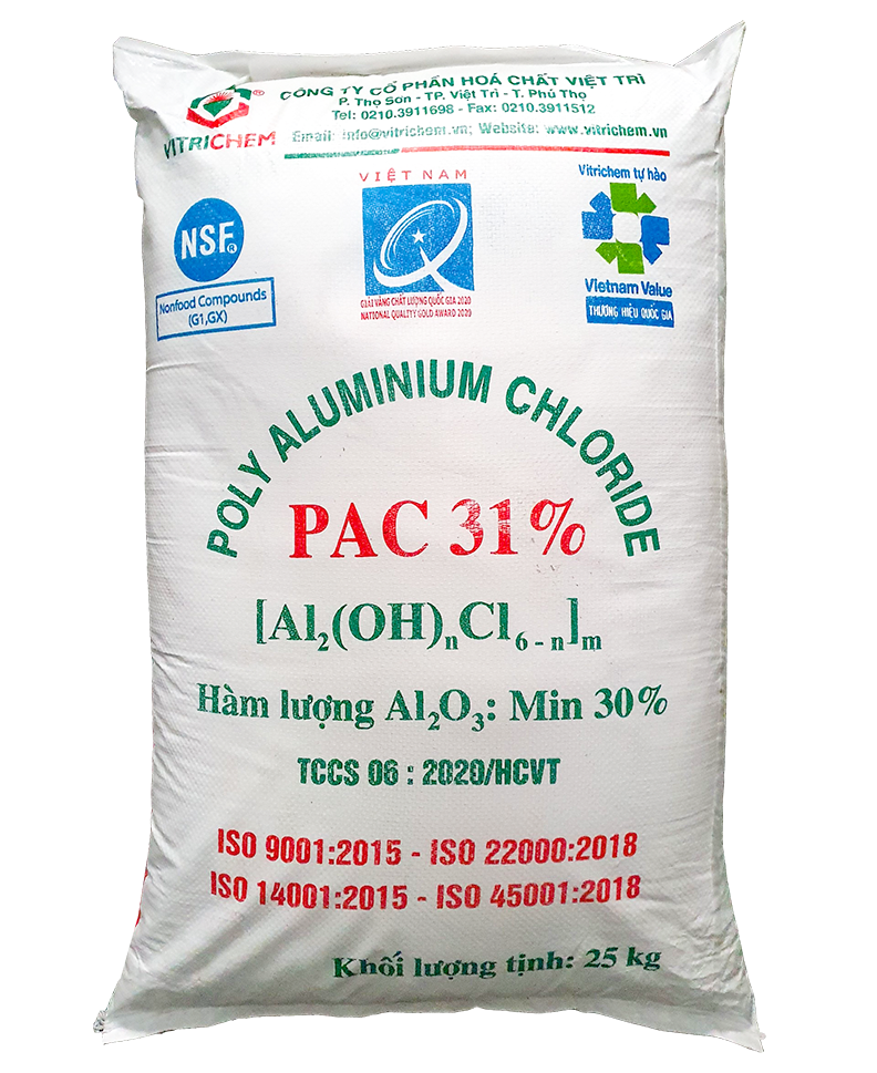 PAC bột 31% (Poly Aluminium Chloride) Việt Trì