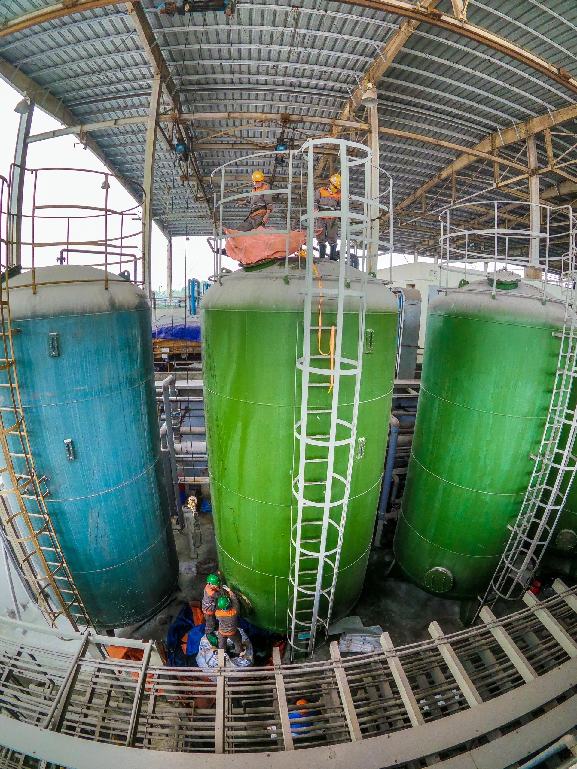VIETCHEM tổ chức thay than cho hệ thống xử lý nước thải tại nhà máy MEIKO 3