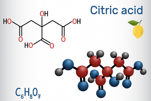 Axit citric là gì? (Axit citric là một axit hữu cơ yếu có công thức hóa học là C6H8O7.)
