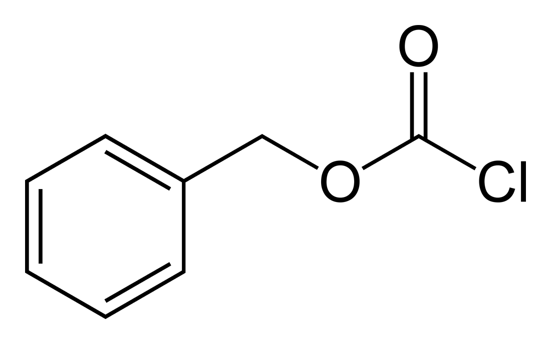 Hình ảnh cấu trúc phân tử của Benzyl chloroformate 