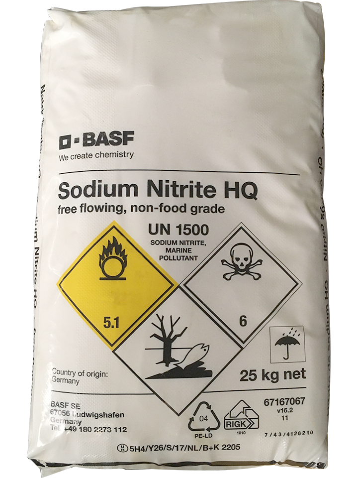 Sodium nitrite 99% NaNO2, Đức, 25kg/bao