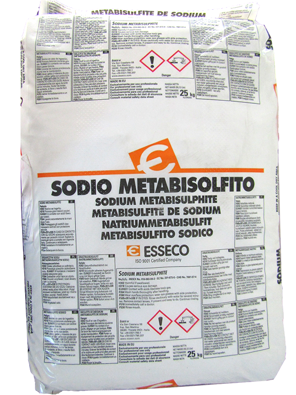 Sodium metabisulfite(SBS) 99% Na2S2O5, Ý, 25kg/bao