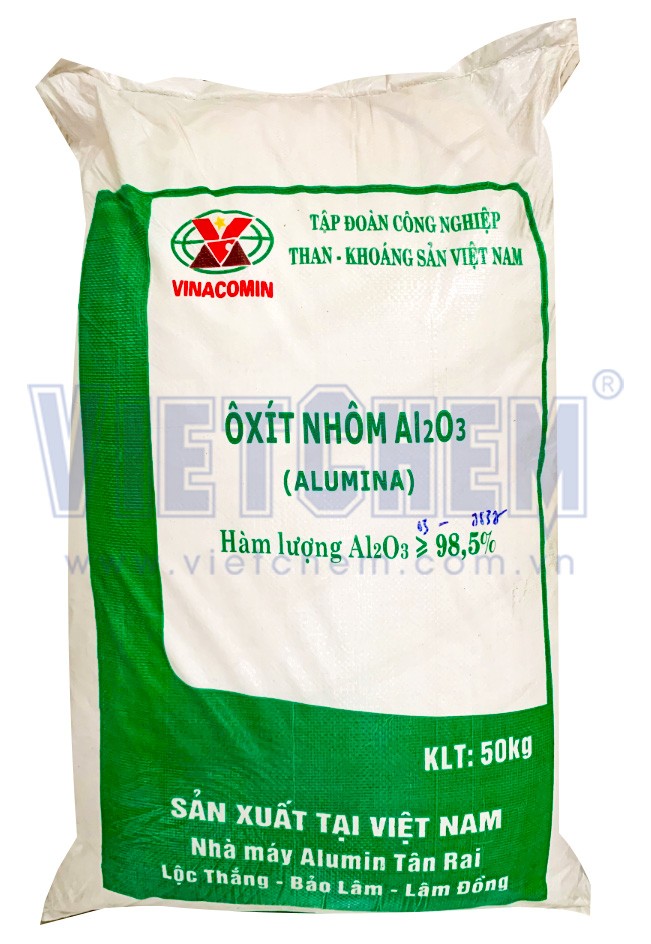 Aluminium oxide Al2O3 98.5%, Việt Nam, 50kg/bao