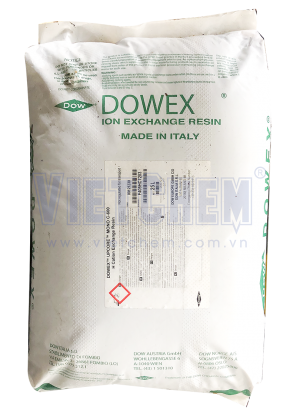 Hạt lọc nước Cationit tính axít Dowex Mono-600H, Italia, 25 lít/bao