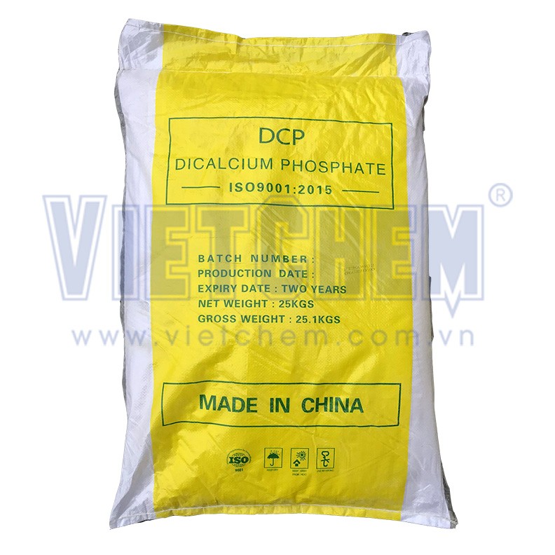 Dicalcium phosphate (DCP) CaHPO4, Trung Quốc, 25kg/bao