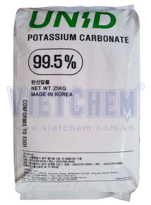 Potassium carbonate K2CO3 99.5%, Hàn Quốc, 25kg/bao