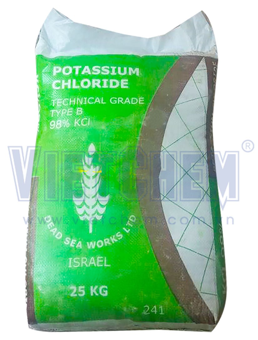 Potassium chloride 98% KCl, Israel, 25kg/bao