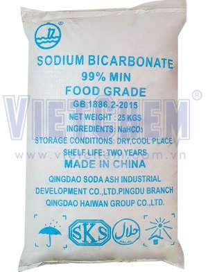 Sodium hydrogen cacbonate NaHCO3 99%, Trung Quốc, 25kg/bao