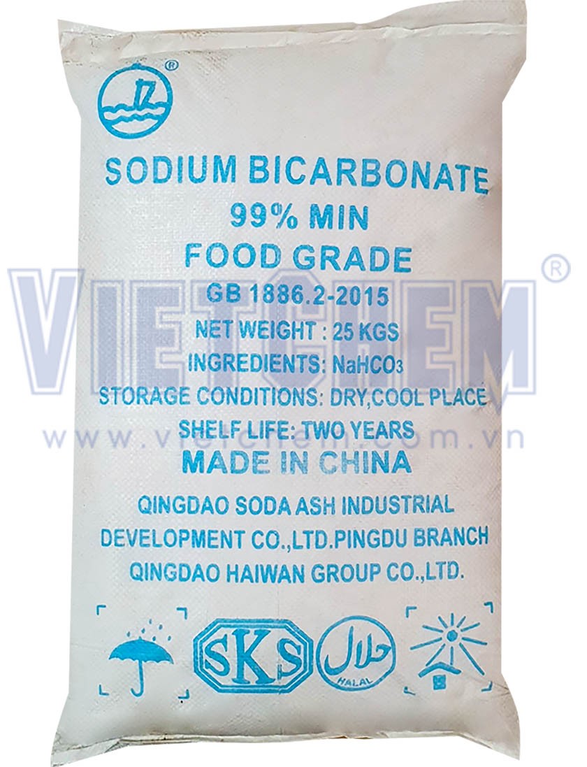 Sodium hydrogen cacbonate NaHCO3 99%, Trung Quốc, 25kg/bao
