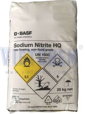 Sodium nitrite NaNO2 99%, Đức, 25kg/bao
