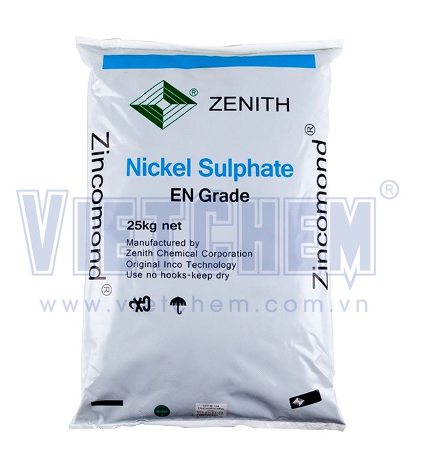Nickel sulfate hexahydrate NiSO4.6H2O 98%, Đài Loan, 25kg/bao